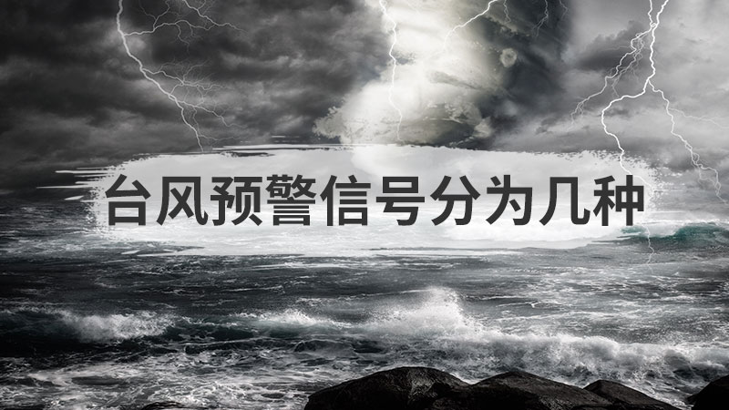台风预警信号分为几种