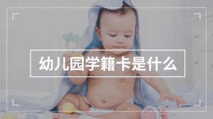 幼儿园学籍卡是什么