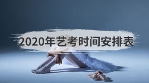 2020年艺考时间安排表