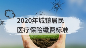 2020年城镇居民医疗保险缴费标准