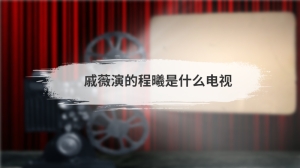 戚薇演的程曦是什么电视