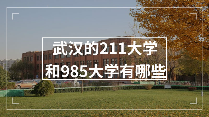 武汉的211大学和985大学有哪些