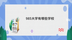 985大学有哪些学校