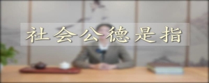 社会公德是指