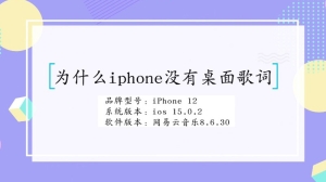 为什么iphone没有桌面歌词