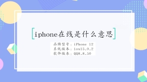 iphone在线是什么意思