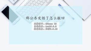 群公告发错了怎么撤回