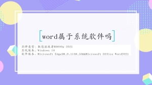 word属于系统软件吗