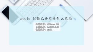 apple id锁已开启是什么意思