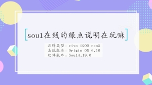 soul在线的绿点说明在玩嘛