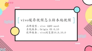 vivo缓存视频怎么转本地视频