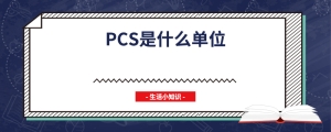 pcs是什么单位