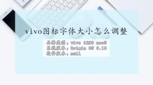 vivo手机图标字体大小怎么调节