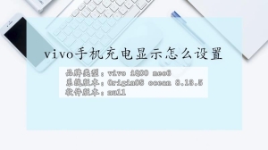 vivo充电显示怎么设置