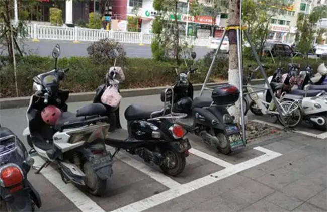 自己买的停车位放摩托车可以吗