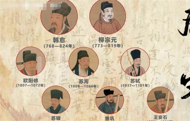 唐宋八大家有哪些人，唐宋八大家是谁